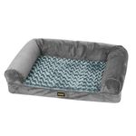Pawz Memory Foam Pet Sofa Bed Medium Grey
