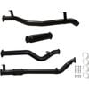 Ignite Exhausts Turbo Back For Toyota Landcruiser 79 Series V8 D/cab 3" No Cat With Hotdog Black Aluminised Steel