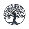99cm Black Tree of Life Wall Art Hanging Metal Iron Sculpture