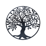 99cm Black Tree of Life Wall Art Hanging Metal Iron Sculpture