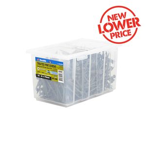 Zenith 8 - 10 x 75mm Tufcote Countersunk Rib Head Treated Pine Screw - 500 Pack
