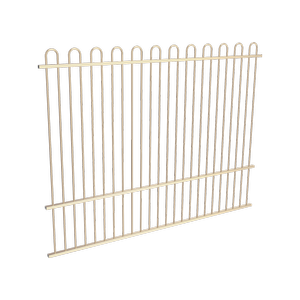 ProtectorAl 2400 x 1800mm Primrose Aluminium Pool Fence Panel Loop Top With Mid Rail