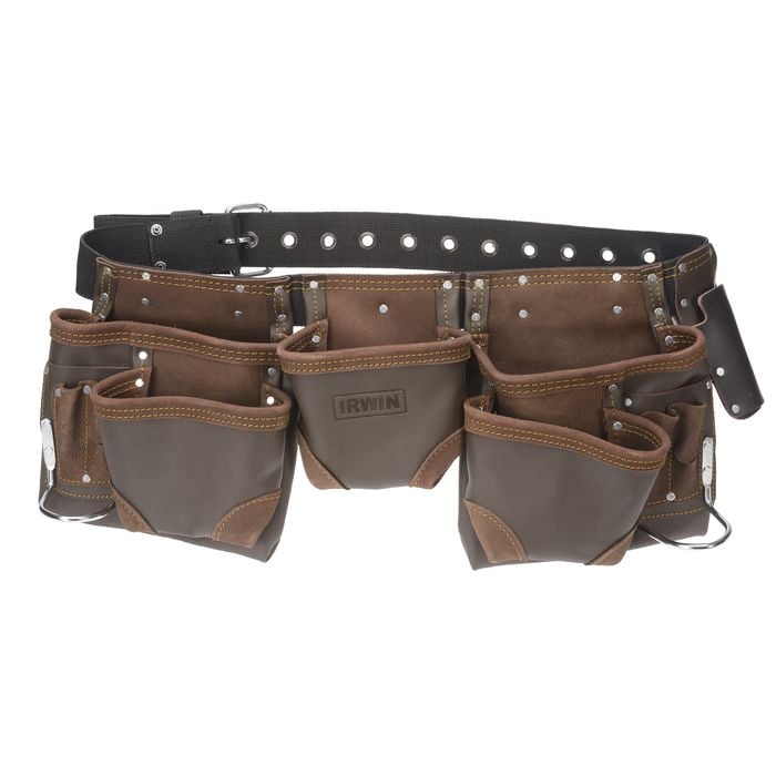 IRWIN 11 Pocket Split Leather Tool Belt