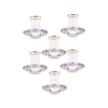 Karaca Zebra 118ml Tea Set for 6 Person