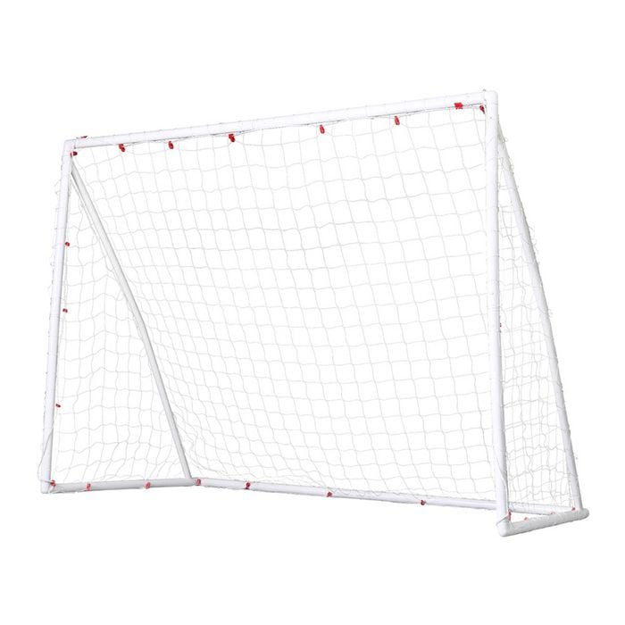 Everfit 8FT Soccer Football Goal Net UPVC Frame PE Mesh Weatherproof Portable Goal Backyard Training