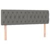 vidaXL Headboards Bedroom Furniture Wall Bed Header 2 pcs Dark Grey 80 cm Fabric