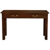 Tasmania 2 Drawer Straight Leg Sofa/Hall Table (Mahogany)