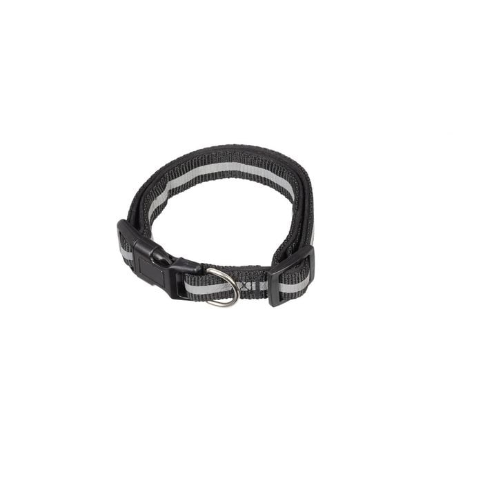 Happy Tails Medium Reflective Padded Dog Collar