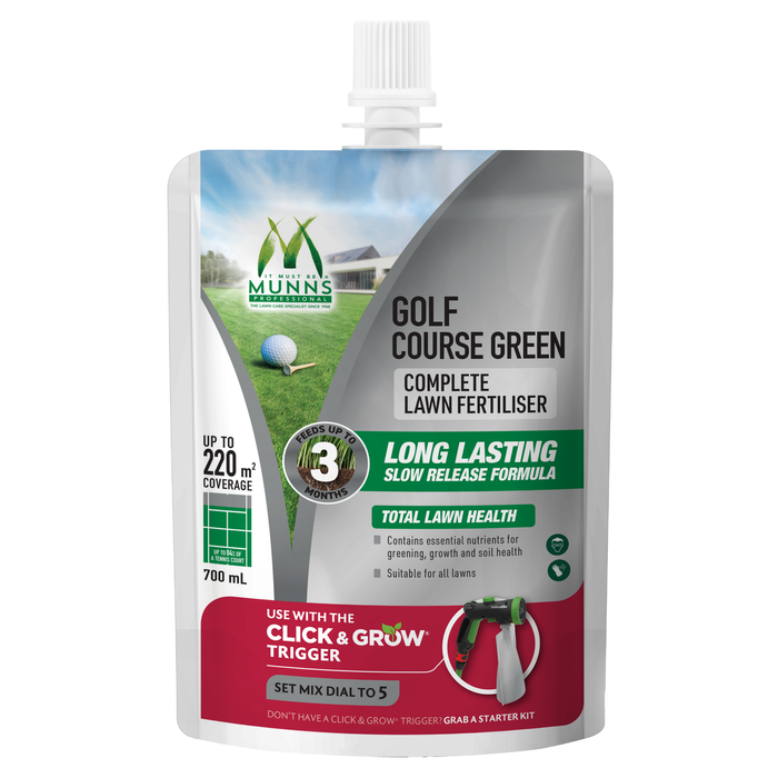 Munns Professional 700ml Click And Grow Golf Course Green Complete Lawn Fertiliser