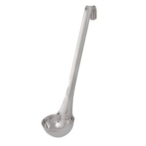 Vogue Ladle Heavy Duty Stainless Steel Hooked Handle 65ml Kitchen Utensil Serving Tool