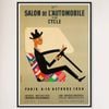 Galrie Vintage 1950s Salon de L'automobile Advertising Poster for Classic Car Lovers, Black Frame, 50 x 70cm (20 x 28inch)