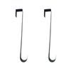 2PK Esschert Design Iron Door Wreath Hanger Plain Outdoor Decor 38.3 cm Black
