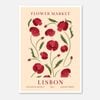 Galrie Stunning Vintage Art Print of Lisbon Flower Market - Botanical Archive No.3, Poster Only, A2 42 x 60cm (16 x 24inch)