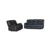 Recliner PU Leather 3+2 Seater Black