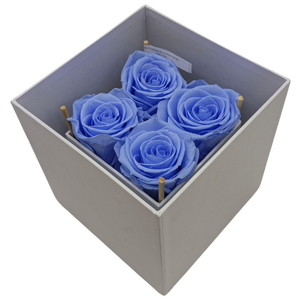 Blooms of Joy 15x15x15.5cm Blue Rose Hat Gift Box