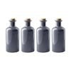 4x Maxwell & Williams Epicurious Oil Bottle W/ Cork Lid Grey 500ml
