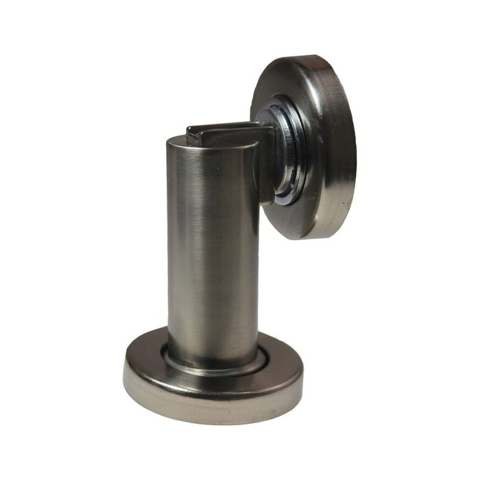 Adoored Satin Chrome Cylinder Magnetic Door Stop - Satin Chrome