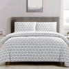 Artex Black Triangle Geometric Pattern Printed Microfiber Polyester Quilt Cover Set Single