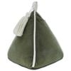 Astin Sinclair 14 x 14 x 18cm Green Velvet Door Stop