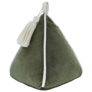 Astin Sinclair 14 x 14 x 18cm Green Velvet Door Stop