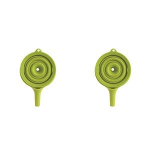 2PK Dexas 11.5cm Silicone Pop Funnel Kitchen Utensil - Green