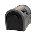Sandleford Woodland Grey / Black Ranch Plastic Rural Letterbox