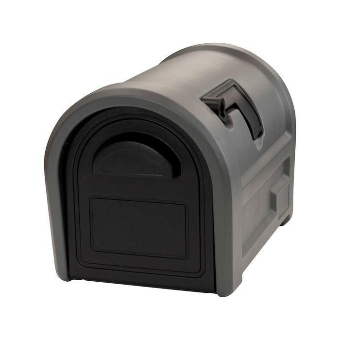 Sandleford Woodland Grey / Black Ranch Plastic Rural Letterbox