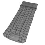 Advwin Camping Sleeping Pad Inflatable Camping Mat with Pillow Grey