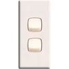 HPM LINEA 2 Gang Architrave Switch