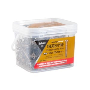 Buildex RapidDrive Treated Pine Screws 12G x 125mm Climacoat - 250 Pack