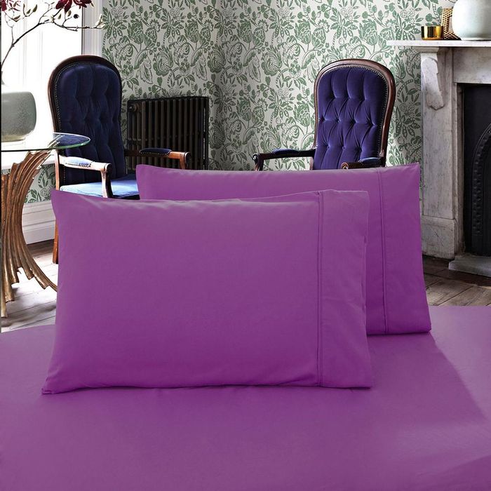 Fabric Fantastic 1000TC Premium Ultra Soft King size Pillowcases 2-Pack - Purple