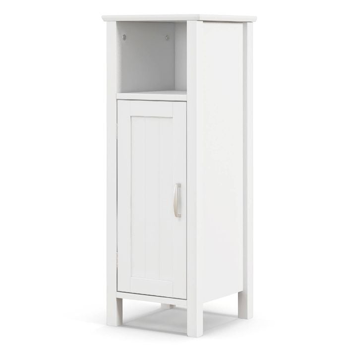 Costway Corner Storage Cabinet Floor Organiser With Shelves