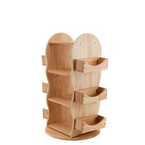 Rotating Bookshelf with 3 Shelves