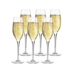 Luigi Bormioli Set 6 Vinea Prosecco Spumante Champagne Glasses 200ml Set 6