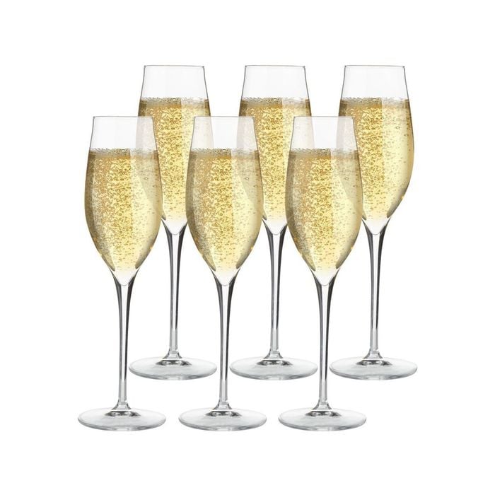 Luigi Bormioli Set 6 Vinea Prosecco Spumante Champagne Glasses 200ml Set 6