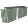 Build-a-Shed 0.8 x 4.5 x 2m Hinged Door Tunnel Shed With Single Sliding Side Door - Green