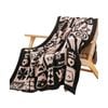 SOGA Black White New Year Limited Edition Plush Throw Blanket 130x160cm