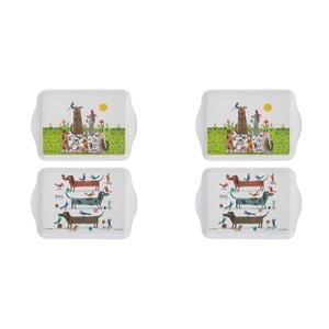2x 2pc Ashdene Canine Capers Serving Platter Scatter Tray