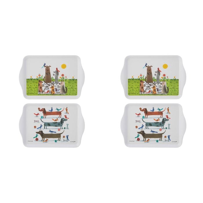 2x 2pc Ashdene Canine Capers Serving Platter Scatter Tray