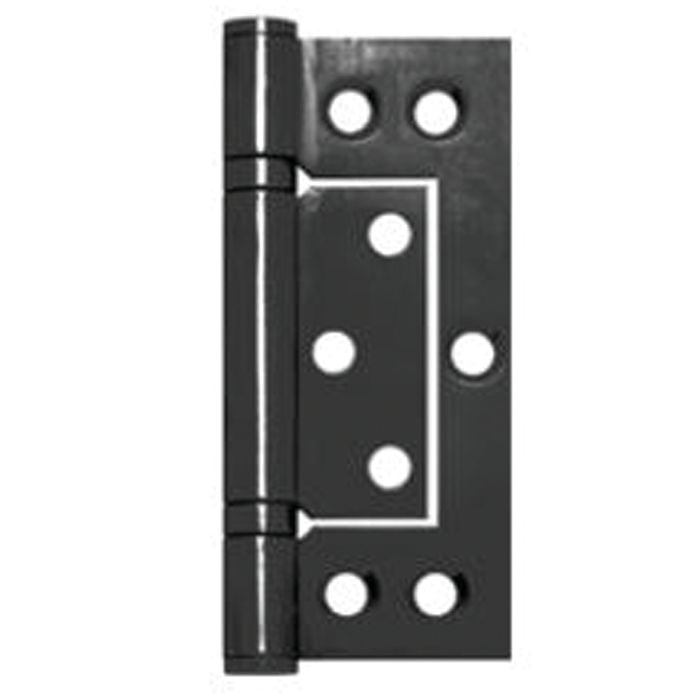 Austyle 100 x 47 x 2.5mm Black Stainless Steel Fast Fix Non-Mortise Flush Hinge