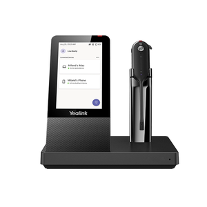 Yealink Wh67 Uc Dect Headset All In One Workstation - Black
