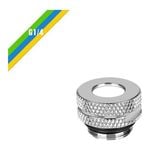 Thermaltake Pacific G1/4 Pressure Equalizer Stop Plug With O-Ring - Chrome [CL-W086-CU00SL-A]