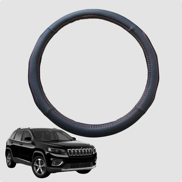 Steering Wheel Cover for Jeep Cherokee 2002-2008 (KJ) 38CM | Circle