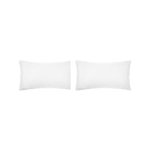 2PK Bambury Home Living Decorative King Chateau Pillowcase White 52 x 95cm
