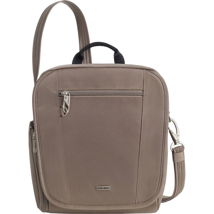 Travelon Classic Anti-Theft Tablet Medium Tour Bag in Hazelnut