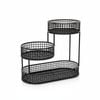 Black Stainless Steel Fruit Basket Storage