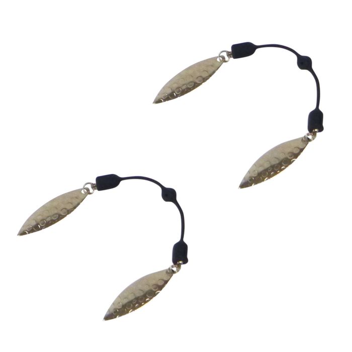 Swimerz Tail Spinner Hammered Nickel, 5 Pack