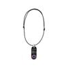Black Smart Nfc Emergency Medical Information Necklace With Passive Geolocation Tracking System