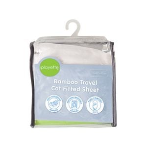 Playette Bamboo Travel Cot Fitted Sheet