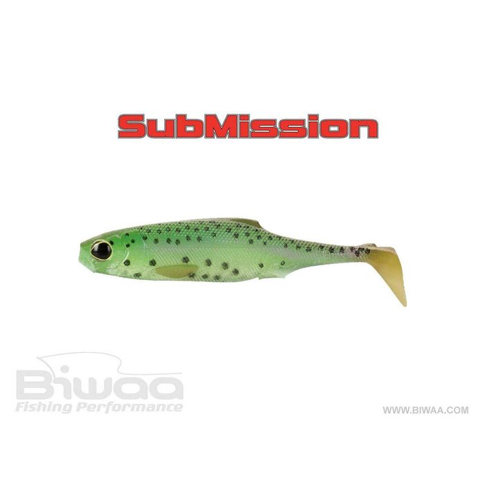 Biwaa SubMission 3" Soft Plastic Fishing Lure Ghost Rainbow
